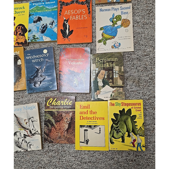 Lot of 4 Vintage Scholastic Book Services SBS Chapter Books  Vtg SBS TX Scholastic & Others PB Books 1960s-90s VTG Variety Of‎ Titles Rare